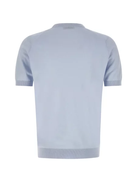 Тениска John Smedley с кръгло деколте синьо