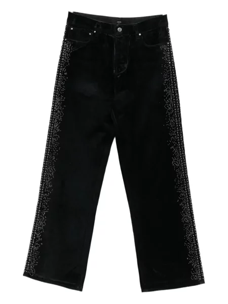 Aksamitne jeansy Amiri czarne