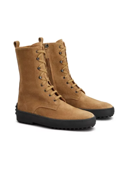 Botki Tod's skórzane brązowe