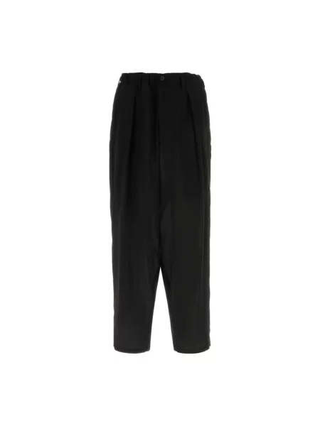 Spodnie Yohji Yamamoto z krepy czarne