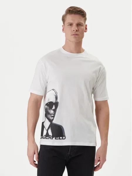KARL LAGERFELD Tricou alb