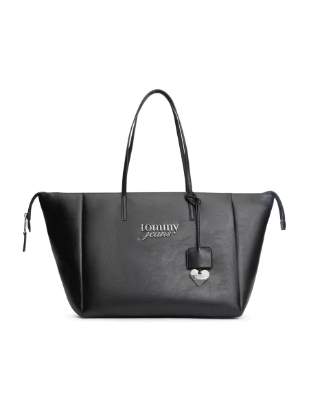 Rucsac Tommy Jeans din piele negru