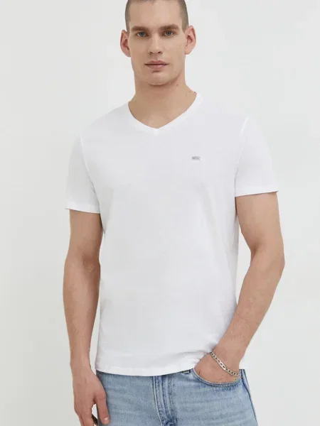 Diesel tricou din barbati neted alb