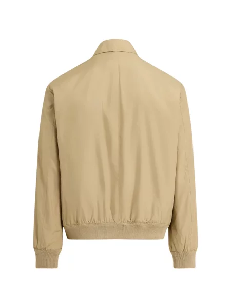 Fleece polo Polo Ralph Lauren με κέντημα με λαιμόκοψη v κόκκινο