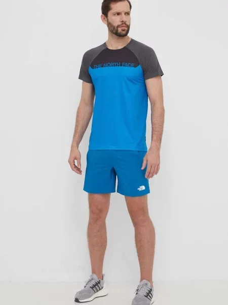Športna kratka majica The North Face Trail Jammer modra