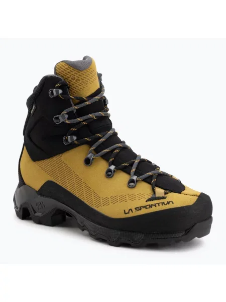 Pánske vysokohorské topánky La Sportiva Aequalibrum Trek GTX savanna/carbon žltá