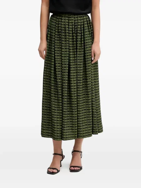 Fustă midi Benetton verde