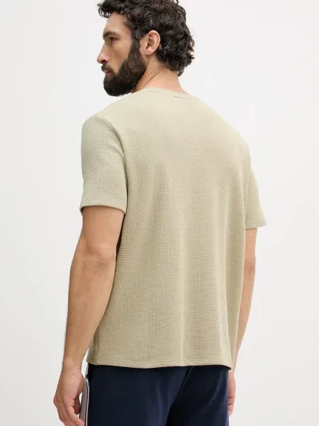 BOSS loungewear kratka majica Waffle T-Shirt zelena