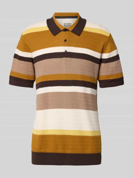 Koszulka polo o kroju regular fit z listwą guzikową Scotch & Soda