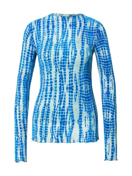 VILA ROUGE EDIT Tričko ROUMEENA modrá šedá