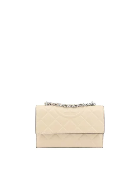 Torebka Tory Burch skórzana beżowa