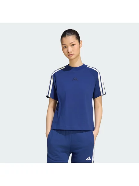 KOSZULKA Z 3 PASKAMI ADIDAS KIT biała