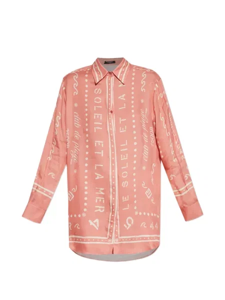 Cămașă Balmain cu imagine roz