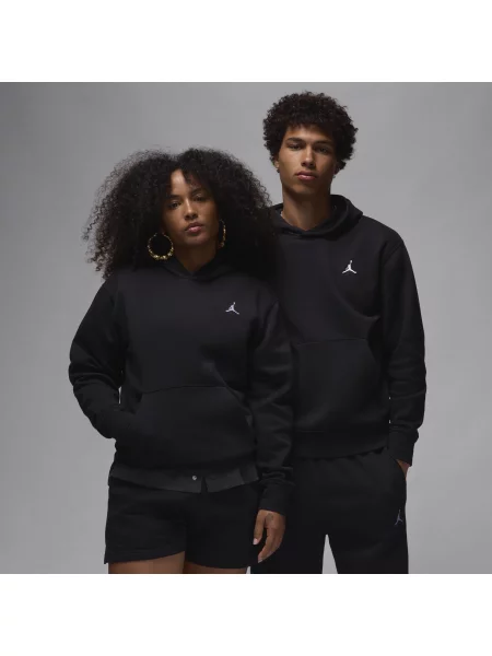 Bluza z kapturem Jordan Brooklyn Fleece Czerń biała