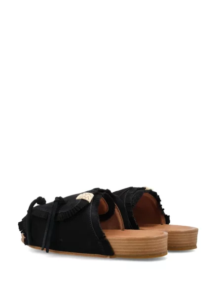 Papuci Visvim din piele de căprioară negru