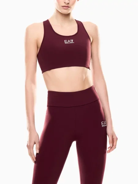 Спортивный топ Ea7 бордовый