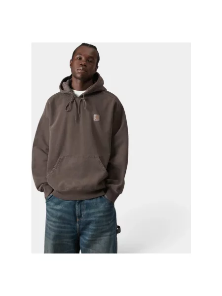 Bluza z kapturem Carhartt Wip brązowa