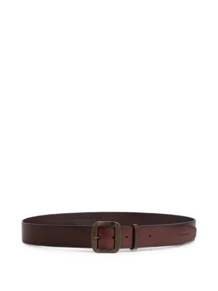 Curea Dsquared2 din piele cu autograf maro