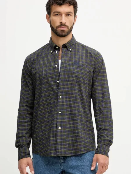 Barbour camasa cu guler clasic regular gri