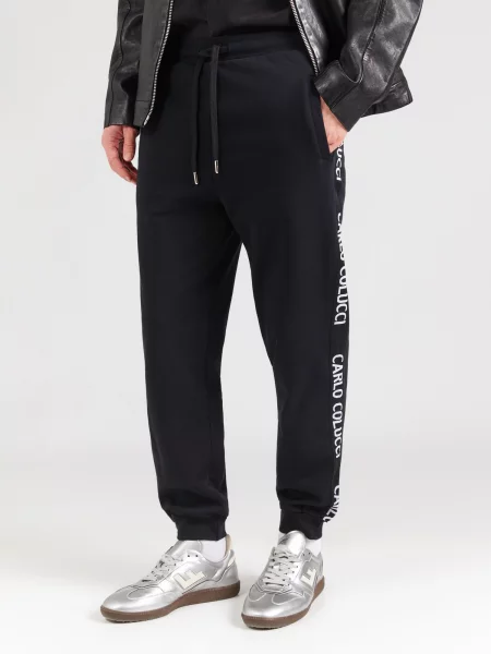 Carlo Colucci Pantaloni negru alb