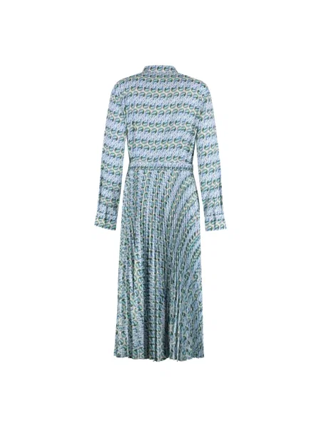 Sukienka koszulowa Tory Burch z nadrukiem niebieska