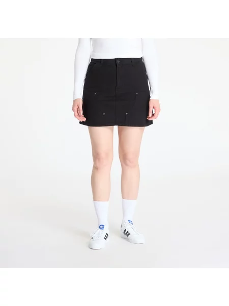 Carhartt WIP spódnica jeansowa Maeve Double Knee Skirt mini prosta czarny