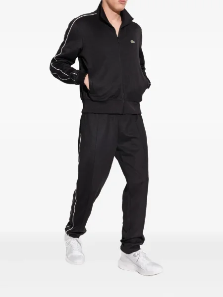 Sneakerși Lacoste cu șireturi din dantelă alb