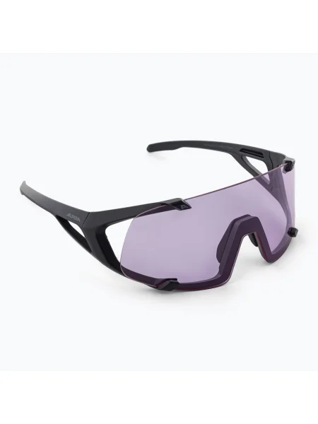 Olcsóbban. Napszemüveg Alpina Hawkeye Q-Lite V black matt/purple. Méret: OS fekete