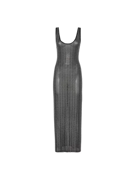 Długa sukienka maxi Philipp Plein czarna