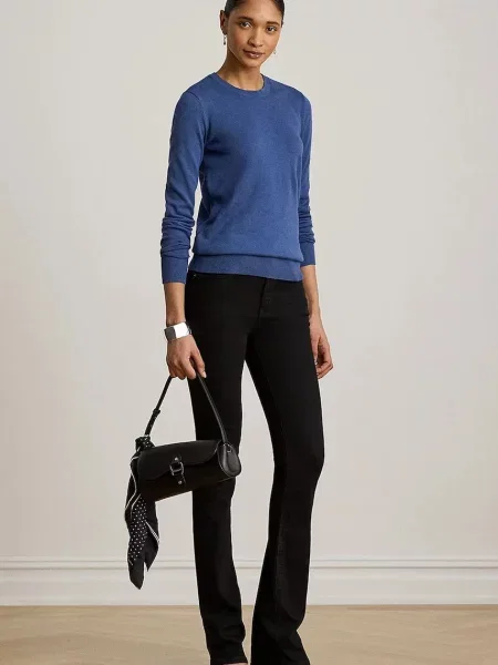 Lauren Ralph Lauren sweter z modalem niebieski