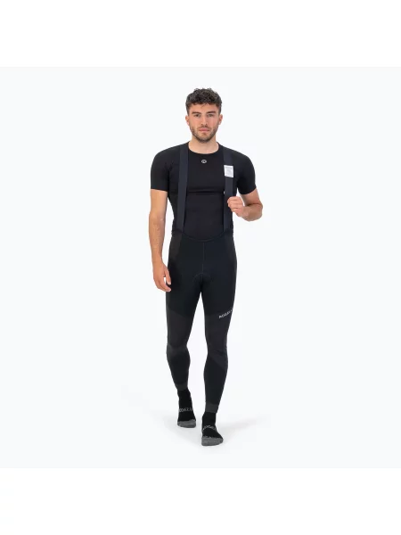 Мъжки панталони за колоездене Rogelli Artico Bib Tight black черно