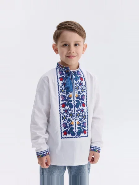 Детская рубашка Merezhka белая
