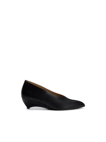 Czółenka Jil Sander skórzana czarna