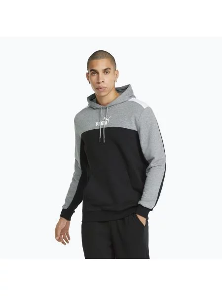 Bluza treningowa Puma ESS+ Block Hoodie TR czarna