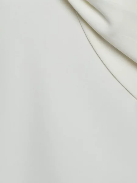 Top Dvf Diane Von Furstenberg drapat din crep alb