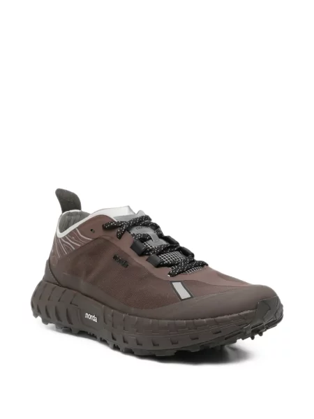 Fűzős csipkés sneaker Norda barna
