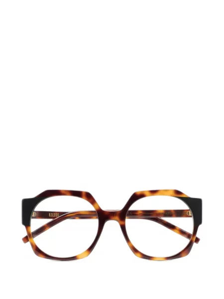Ochelari de soare Kaleos cu imprimeu geometric maro
