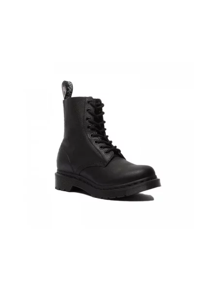 Botki Dr. Martens sznurowane skórzane retro czarne