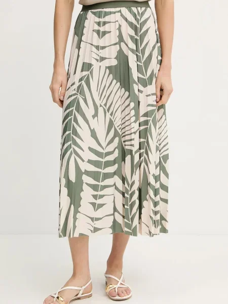 Пола OUI дълга разкроена зелено