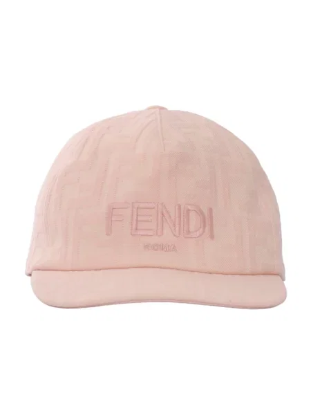 Czapka z daszkiem Fendi różowa