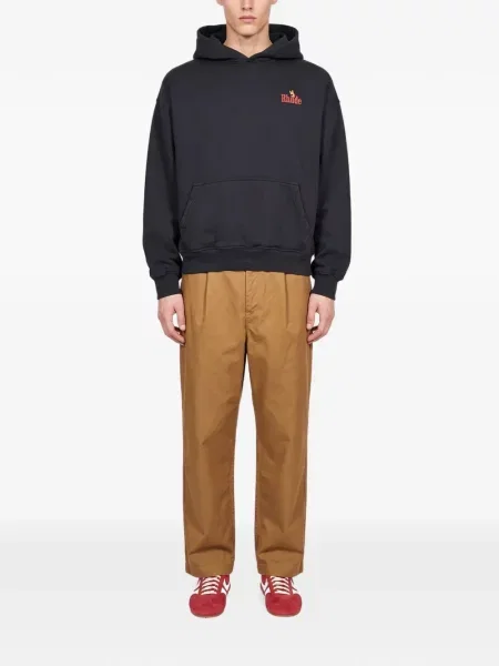 Bluza z kapturem Rhude z nadrukiem czarna
