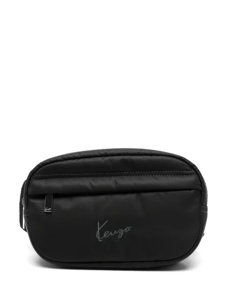 Curea Kenzo cu broderie negru