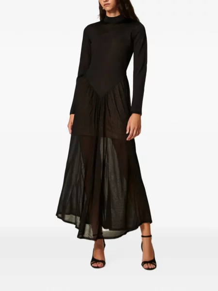 Lung rochie Twinset tricotate negru