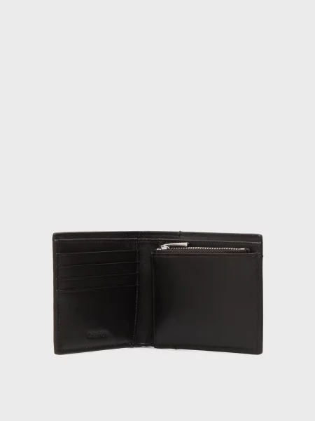 Шкіряний гаманець Calvin Klein чорний