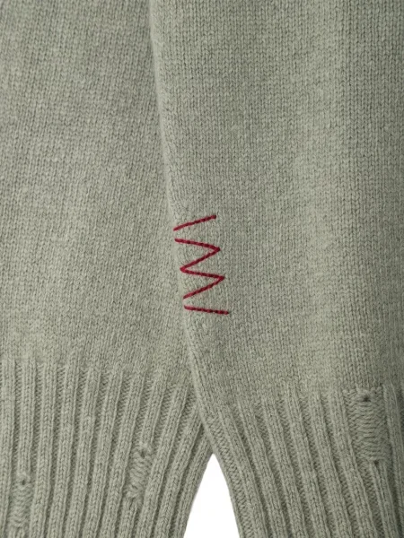 Pulover Amaranto cu broderie verde