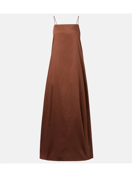 Rochie maxi Leset de costum maro