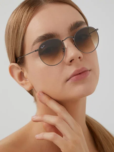 Ray-Ban Очила Round Metal кафяво