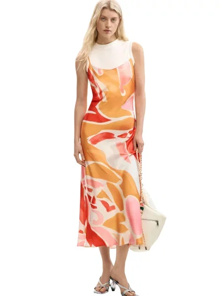 Sukienka Desigual garniturowa biała