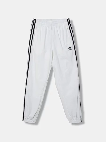 Tepláky adidas Originals Firebird s aplikací bílá