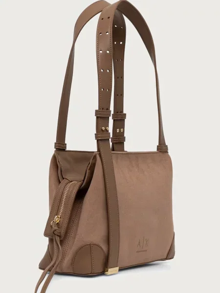 Armani Exchange сумка-шопер з імітації замші